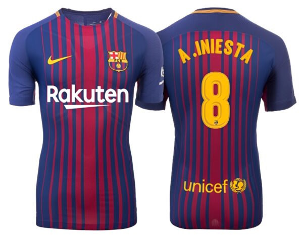 CAMISETA RETRO FC BARCELONA ESPECIAL INIESTA 2017/18